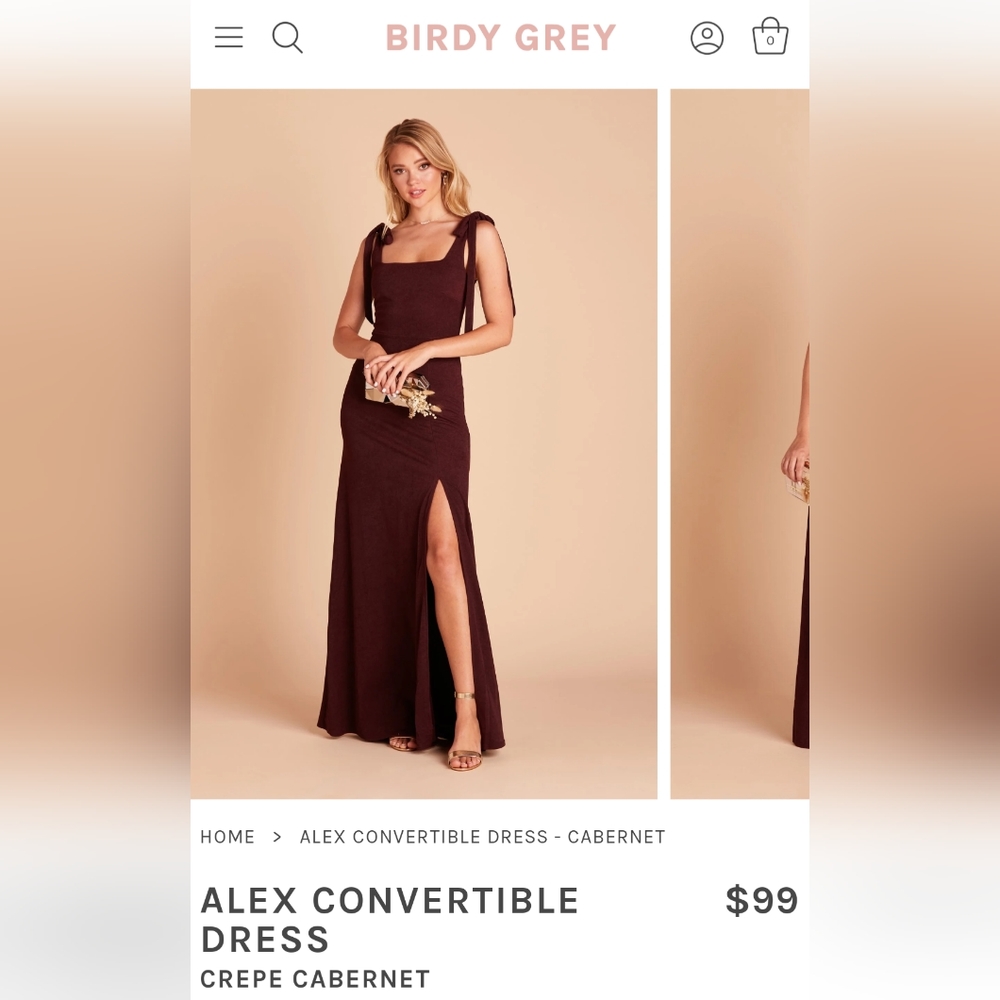 Birdy Grey Alex Convertible Dress Cabernet